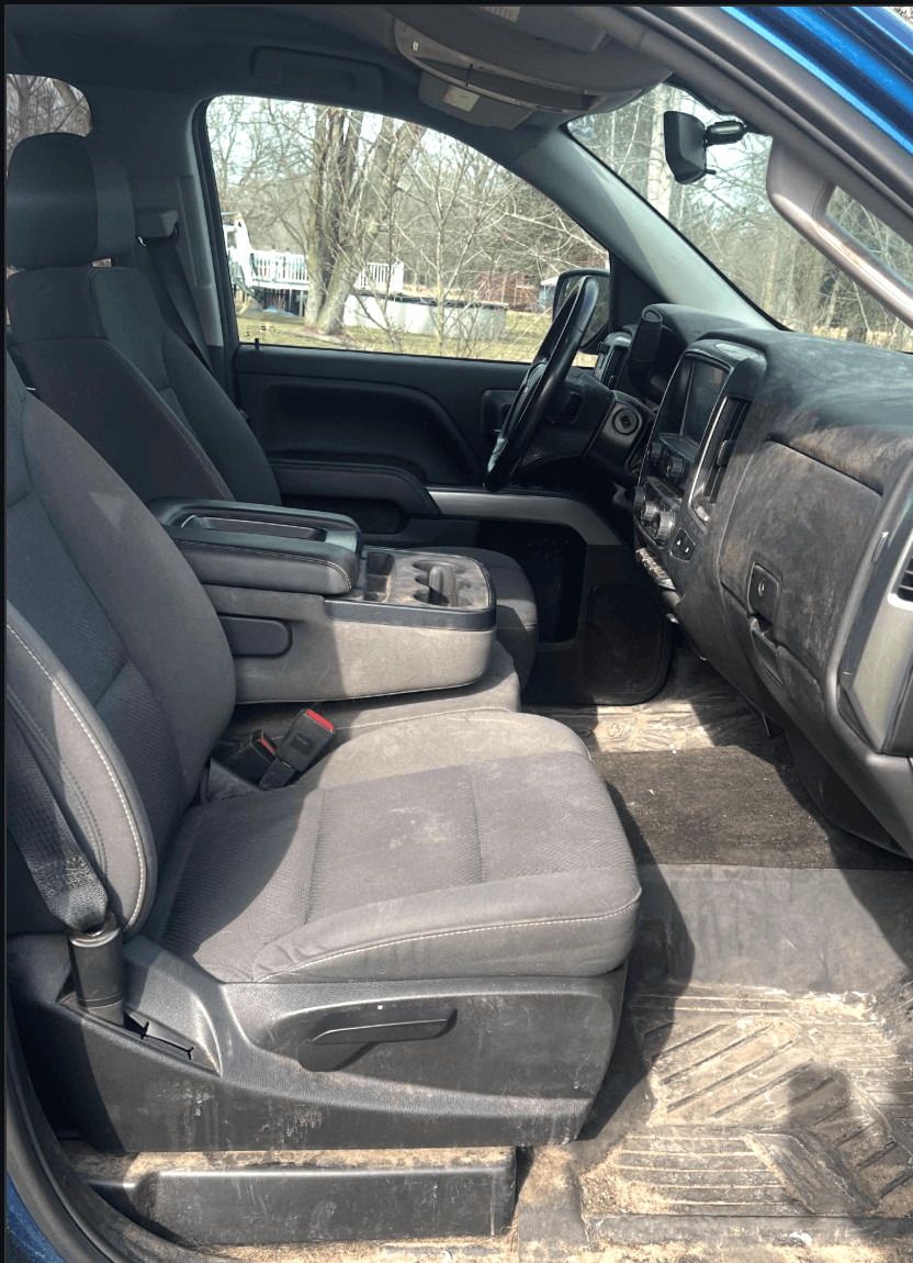 Truck interior — before